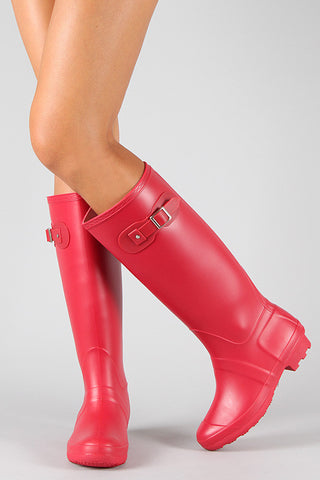 Bamboo Suede Fur Cuff Riding Knee High Boots