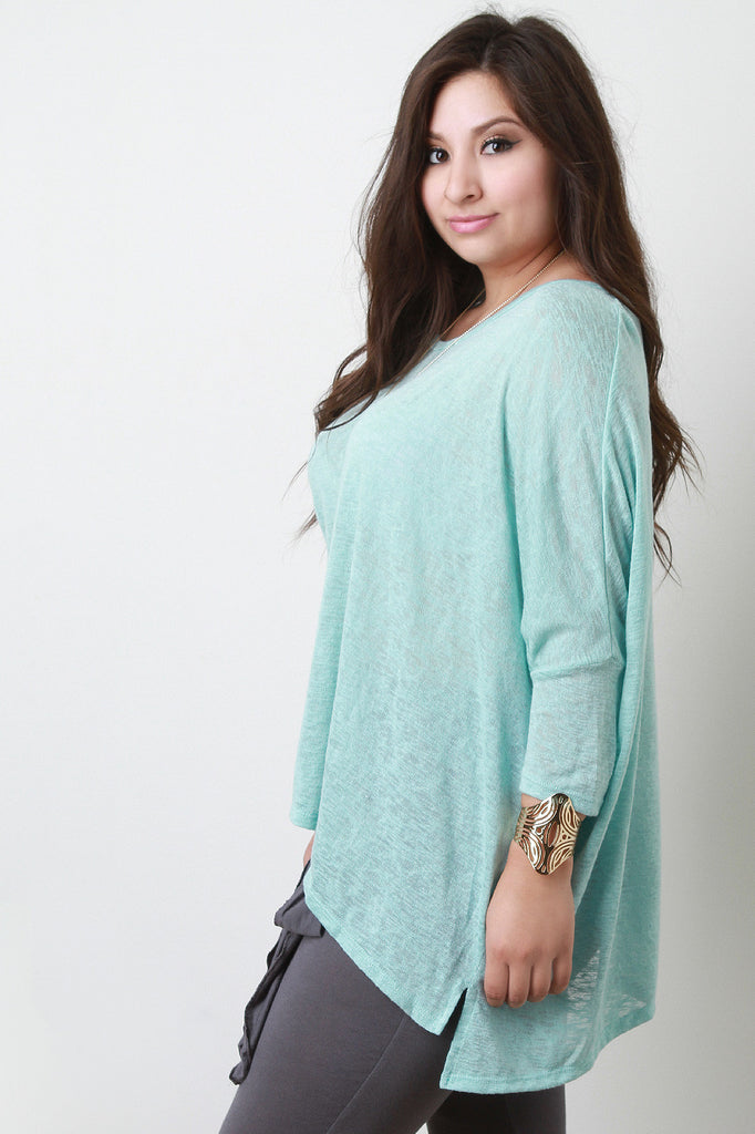 Boxy Cut Dolman Sleeve Top
