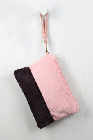 Textured Vegan Leather Zipper Trim Satchel Bag