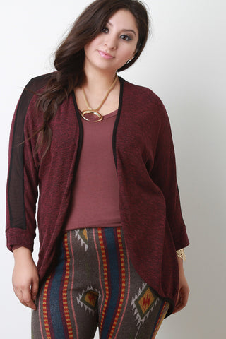 Faux Pocket Ruched Sleeve Blazer