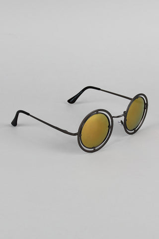 Matte Round Antique Sunglasses