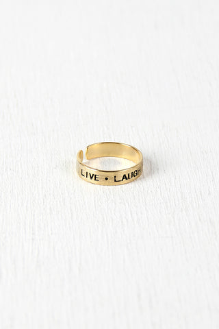 Crescent Moon and Faux Turquoise Ring
