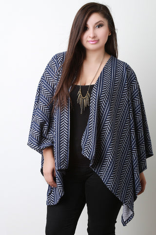 Faux Pocket Ruched Sleeve Blazer