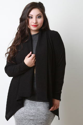 Faux Pocket Ruched Sleeve Blazer