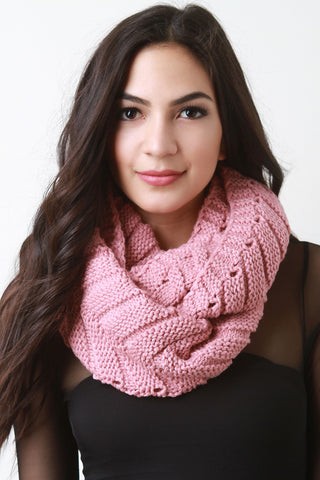 Knit and Fur Infinity Scarf