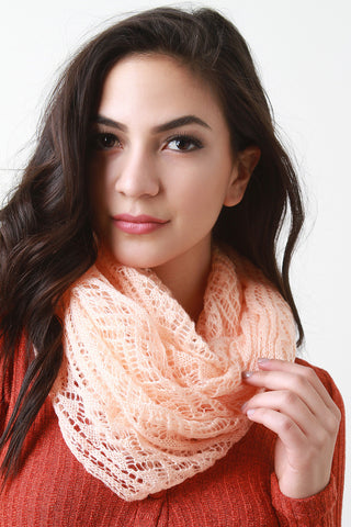 Knit and Fur Infinity Scarf