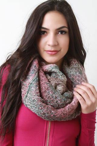 Knit and Fur Infinity Scarf