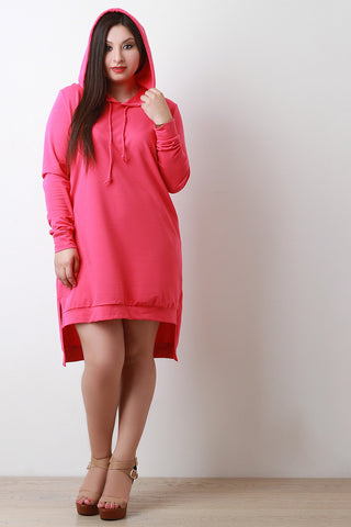 Jersey Knit Tie Hem Scoop Neck Maxi Dress