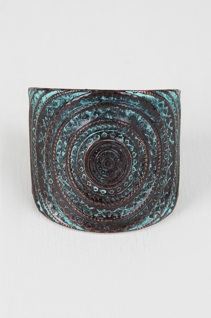 Embossed Vintage Style Cuff Bracelet