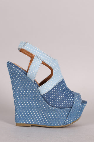 Open Toe Lug Sole Flatform Wedge