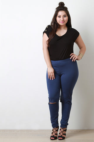Simple Tapered Leg Pants