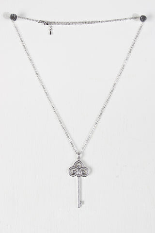 Beaded Fringe Suede Necklace