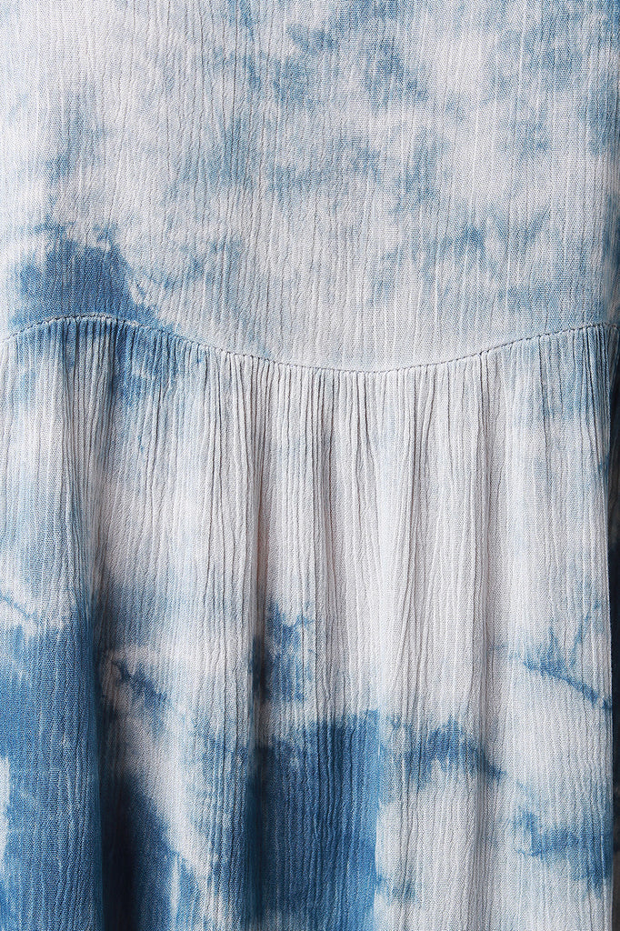 Tie Dye Scoop Neck Sleeveless Shift Dress