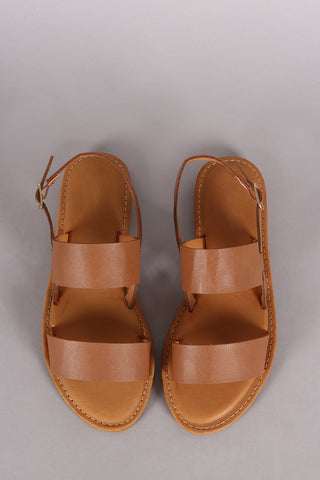 Bamboo Double Buckle Cork Footbed Sandal