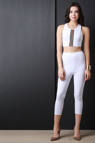 Sleeveless Keyhole Jumpsuit