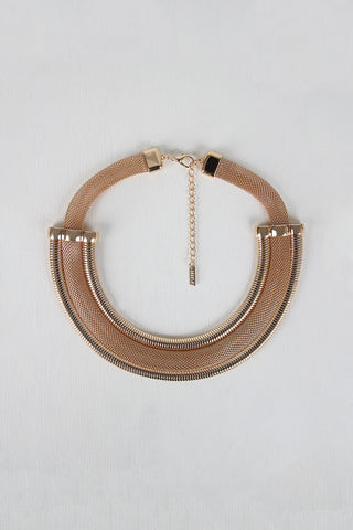 Beaded Fringe Suede Necklace