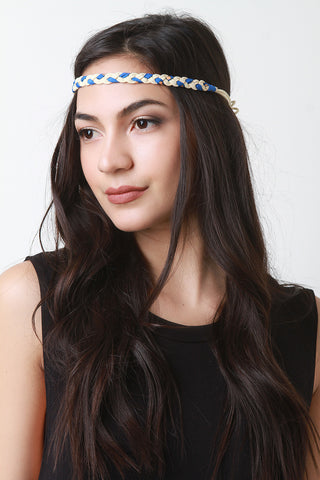 Skinny Braided Concho Belt