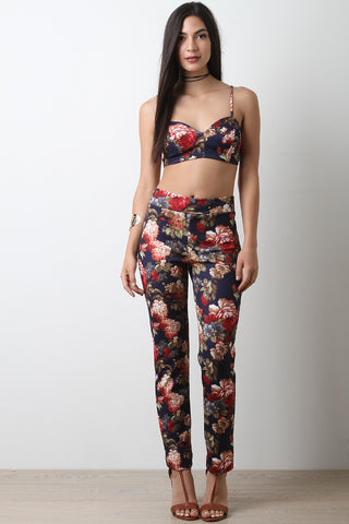 Sleeveless Keyhole Jumpsuit