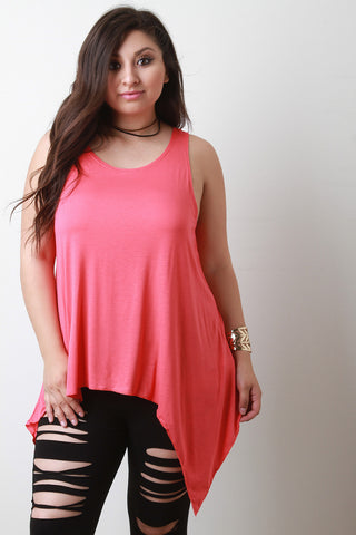 Chiffon Sleeveless Cape Necklace Top