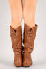 Slouchy Mid Calf Flat Boot