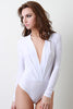 Deep V Long Sleeve Bodysuit