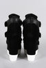 Dollhouse Suede Metallic Strap High Top Wedge Sneaker