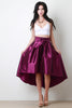 Evening Taffeta Pleated High-Low Skirt