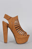 Strappy Cutout Slingback Mule Heel