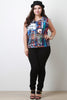 Plus Size Comic Mesh Top