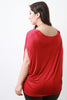 Dolman Short Sleeve Round Neck Top