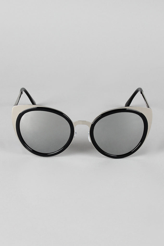 Redux Metallic Frame Cat Eye Sunglasses