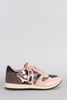 Colorblock Camouflage Print Round Toe Lace Up Sneaker