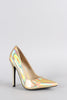 Hologram Pointy Toe Single Sole Stiletto Pump