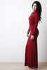 Vegan Leather Scale Maxi Dress