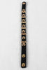 Studded Sections Vegan Leather Bracelet
