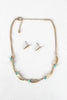 Feather Chain Marble Necklace