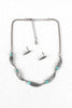 Feather Chain Marble Necklace