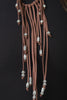 Beaded Fringe Suede Necklace