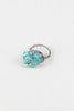 Faux Turquoise Stone Wire-Wrapped Ring