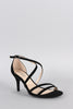 Bamboo Strappy Crisscross Open Toe Heel