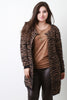 Animal Stripe Fuzzy Cardigan