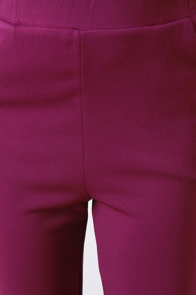 Crepe Tapered Suit Pants