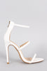 Liliana Open Toe Triple Straps Single Sole Heel