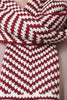 Chevron Conveyor Pattern Buttoned Scarf