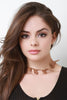 Leaf Faux Suede Necklace