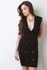 Double Button Blazer Dress