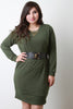 Hook Belt Sweater Dress