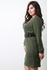 Hook Belt Sweater Dress