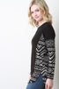 Tribal Panel Knit Top