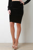 Velvet Pencil Skirt